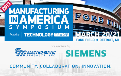 Siemens and Electromatic Manufacturing in America Symposium.