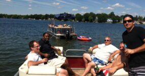 Patti Engineering has fun on Lake Orion.