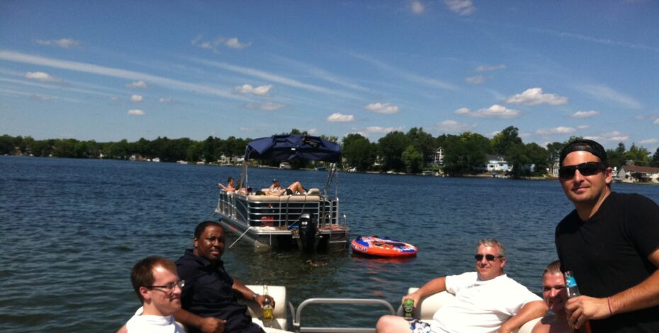 Patti Engineering has fun on Lake Orion.